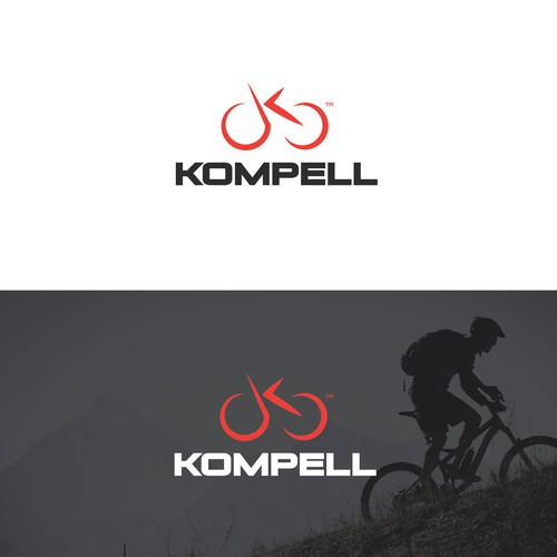 Mountain biking logo with the title 'Outdoors Mountain Bike Accessories'