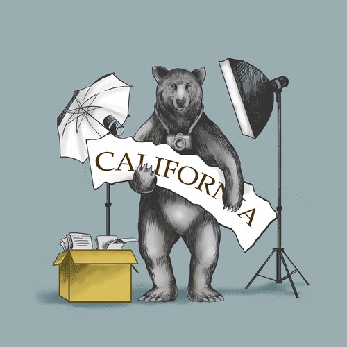 Photography artwork with the title 'Illustration Bear'