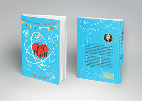 Whimsical book cover with the title 'The Joy Plan - book cover'