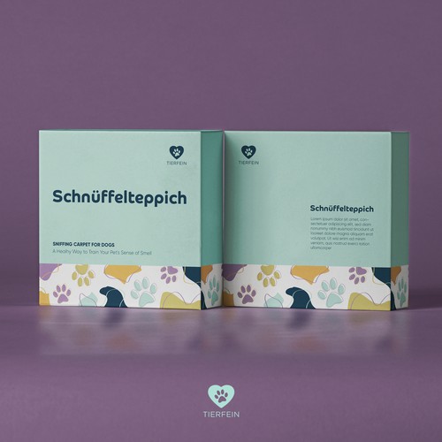 Vibrant packaging with the title 'Packaging for Pet Toys'