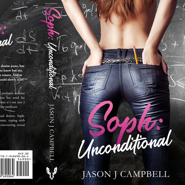 Girly design with the title 'Soph: Unconditional - Erotica'