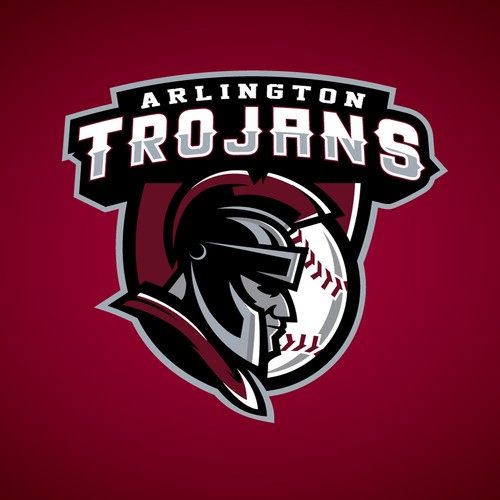 Warrior logo with the title 'baseball team logo'