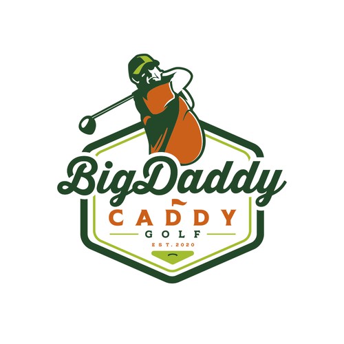 Daddy logo with the title 'Big Dadyy Caddy Golf'