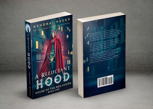 Werewolf design with the title 'A Reluctant Hood Book Cover.'
