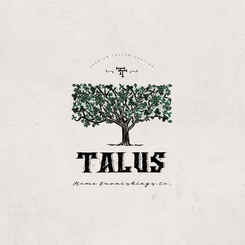 Creative logo with the title 'TALUS'
