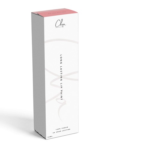 Makeup packaging with the title 'Vegan cosmetic packaging concept'