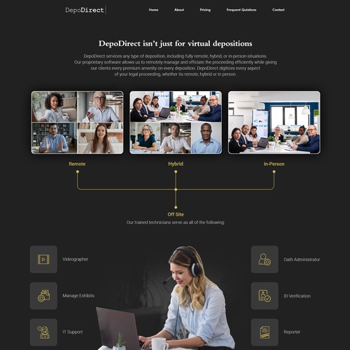 Lawyer website with the title 'Website Sub-Page'