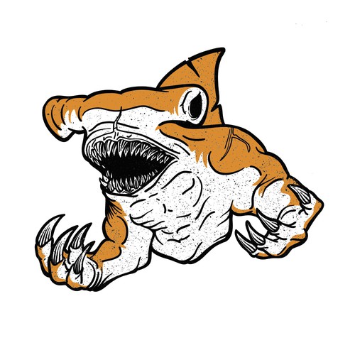 Creature artwork with the title 'Spicy Shark'