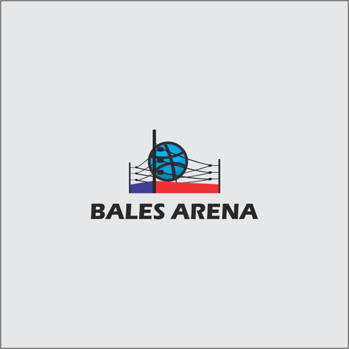 Log logo with the title 'Bales Arena Logo'