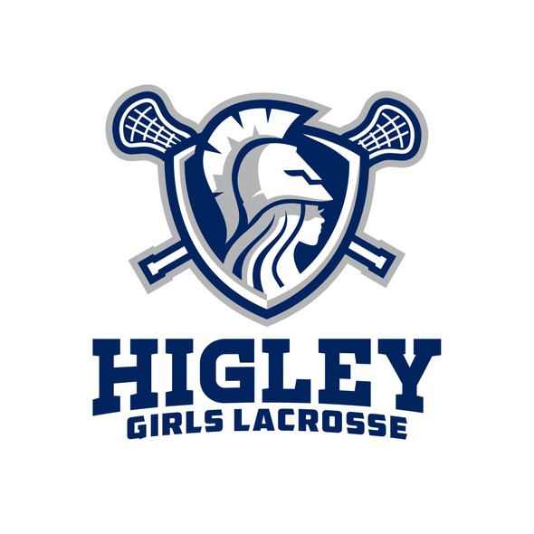Athena design with the title 'Winner of Higley Lacrosse Contest'
