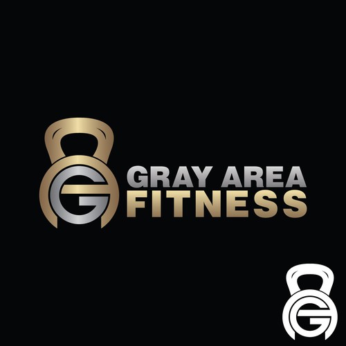 CrossFit logo with the title 'Create the logo for Gray Area Fitness!'