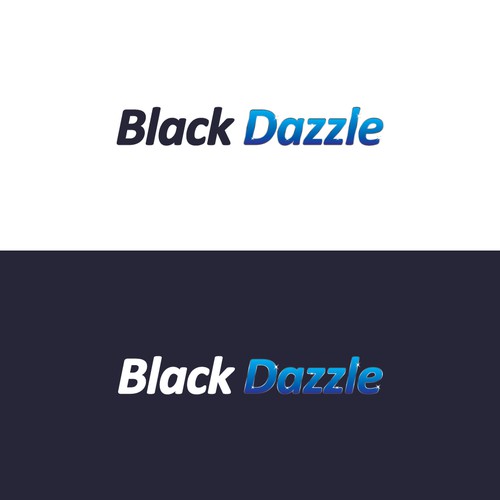 Text logo with the title 'Text Logo for Black Dazzle '