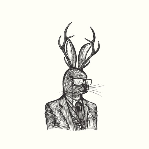 Bunny design with the title 'Men's clothing retailer.'