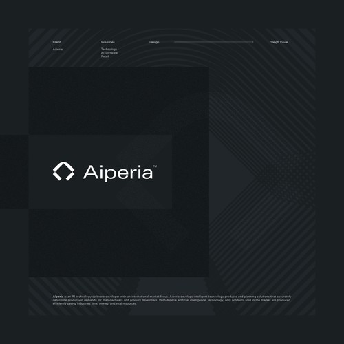 Event planning logo with the title 'Aiperia Logo'