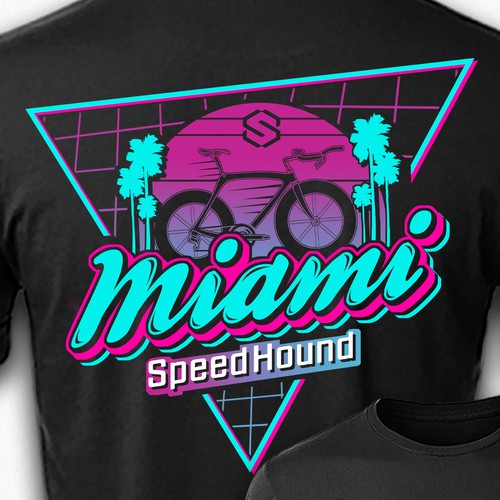 Miami design with the title 'Miami SpeedHound'