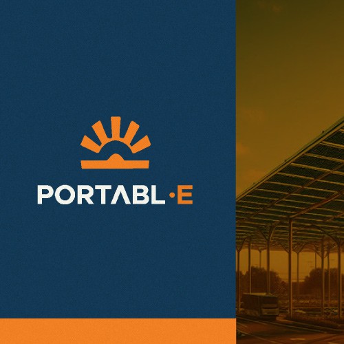 Solar company logo with the title 'Portabl.e'