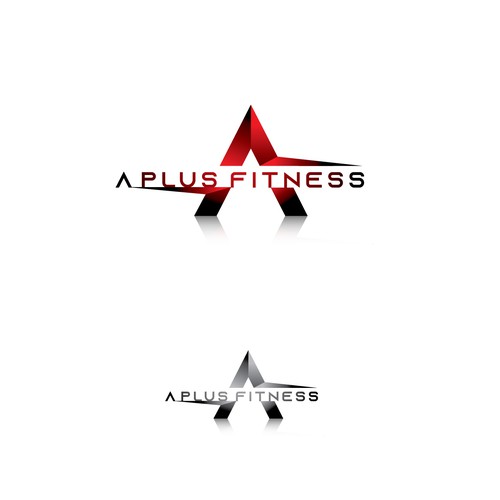 Athletic design with the title 'A Plus Fitness'