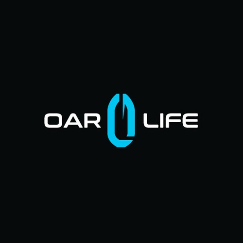 L logo with the title 'Clean Logo Design for OarLife, a river apparel brand'