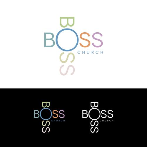 Cultural logo with the title 'New logo direction for an urban Church'