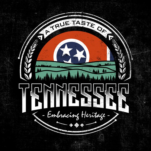 Travel t-shirt with the title 'A true taste of Tennessee'