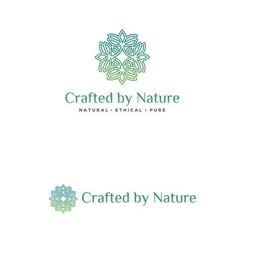 Pure logo with the title 'Logo for start-up: 100% natural skincare products Crafted by Nature'