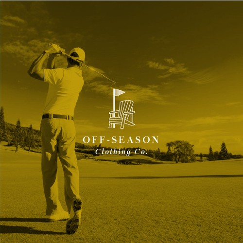 Cottage logo with the title 'Logo for a Cottage/Golf Clothing Company'