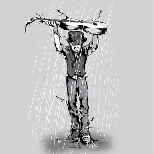 Vector artwork with the title 'Concert T shirt'