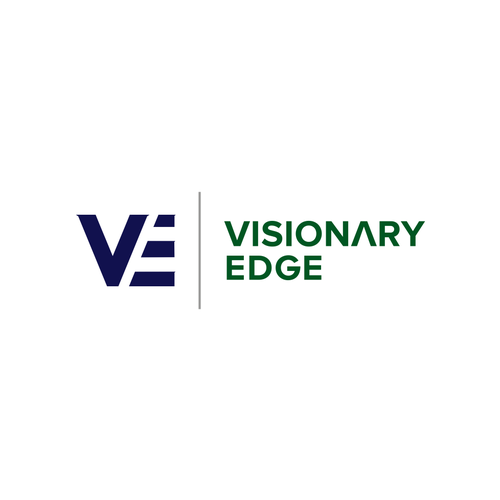 Strategic logo with the title 'Visionary Edge logo design'