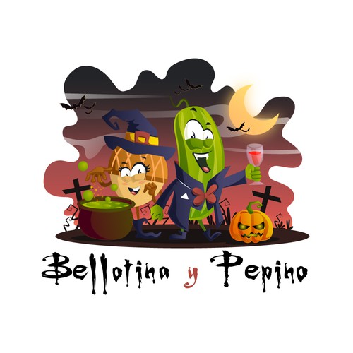 Halloween artwork with the title 'Design for Halloween'