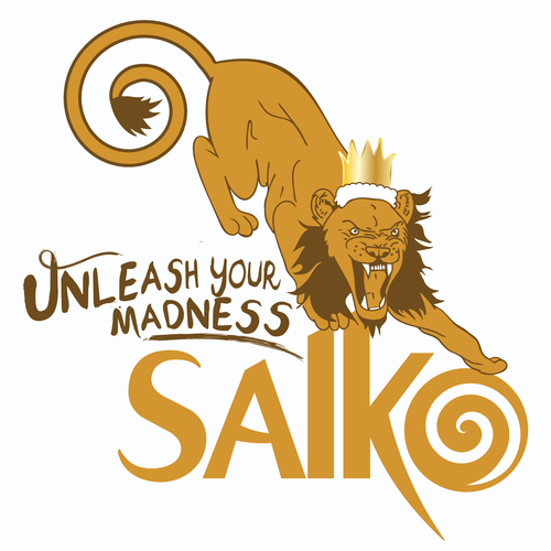Spiral logo with the title 'Saiko logo design'