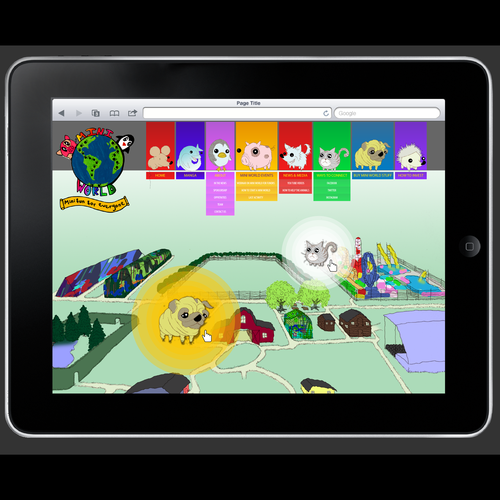 Fun website with the title 'Kid's Play n Fun web page'