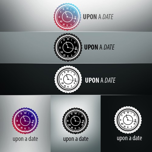 Clock logo with the title 'Clock Logo'