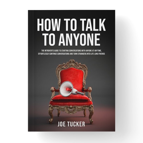 Friend design with the title 'Self Help Book Cover - How To Talk To Anyone'