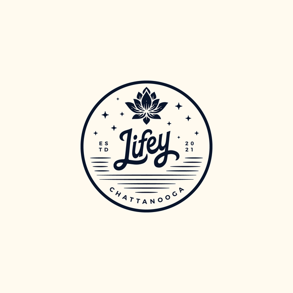 Yoga logo with the title 'Lifey Chattanooga'