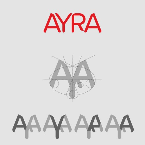 Symmetrical logo with the title 'Logo Concept for A Distillary'