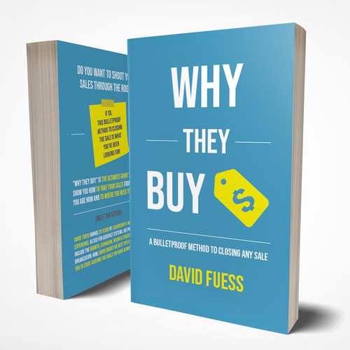 White book cover with the title 'Book Cover For a Sales Book'