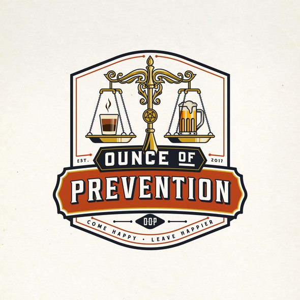 Tap design with the title 'O.O.P LOGO DESIGNS'