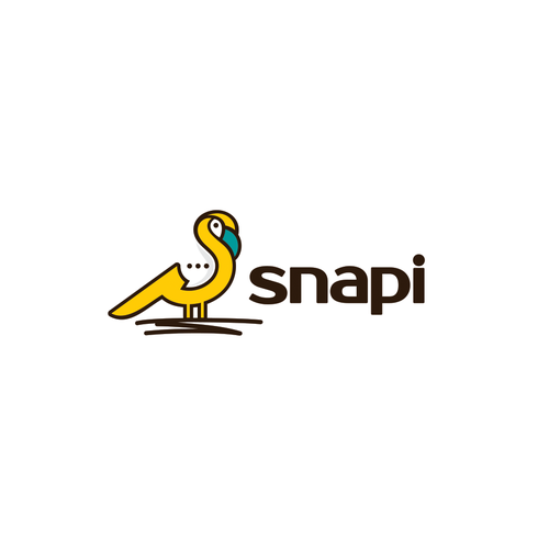 Chat logo with the title 'Logo for a game/toy called Snapi'