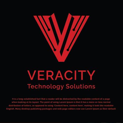 Small business design with the title 'logo concept for Veracity'
