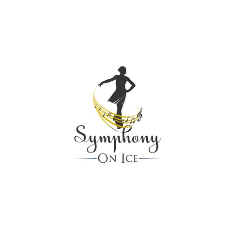 Harmony logo with the title 'Symphony On Ice Logo Design'