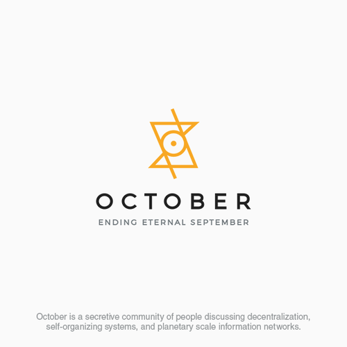 Organization logo with the title 'October - Secret Society'