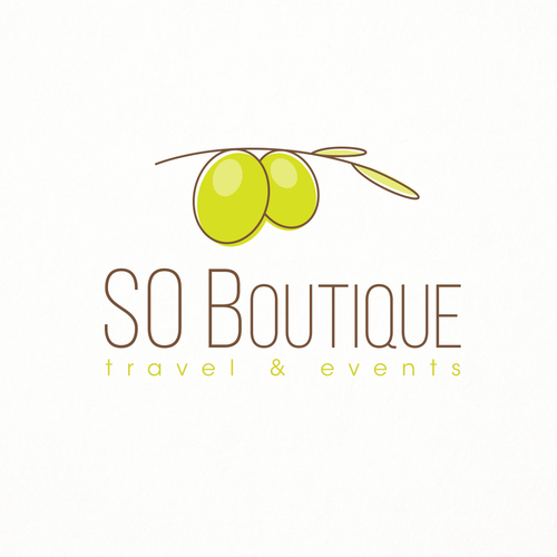 Olive tree design with the title 'Fresh and Feminine Logo Design for Travel Company'
