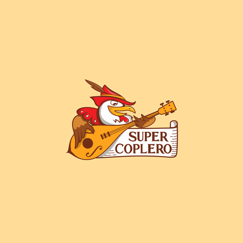 Rooster logo with the title 'logo Super Coplero'