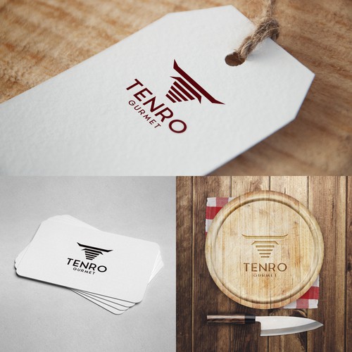 Meat brand with the title 'minaimalistic fresh logo concept for the brand in Brazil'