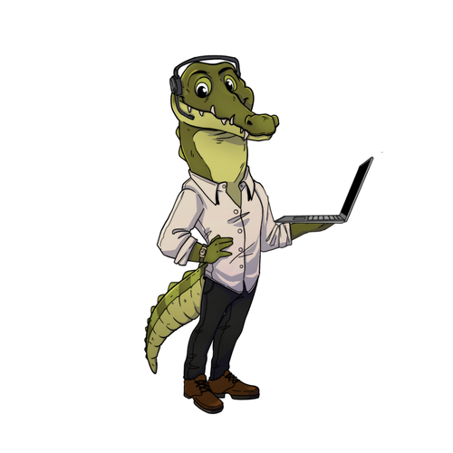 Brand artwork with the title 'Mascot design '