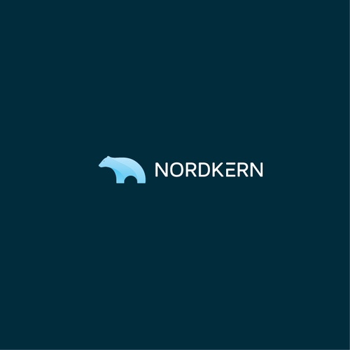 Polar bear design with the title 'Nordkern'
