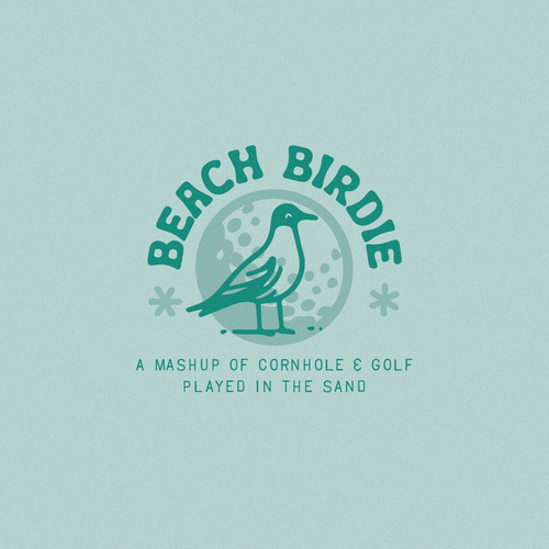 Seagull logo with the title 'Beach Birdie'