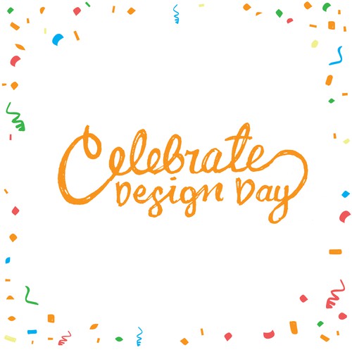 Colorful design with the title 'Handwritten Logo Concept'