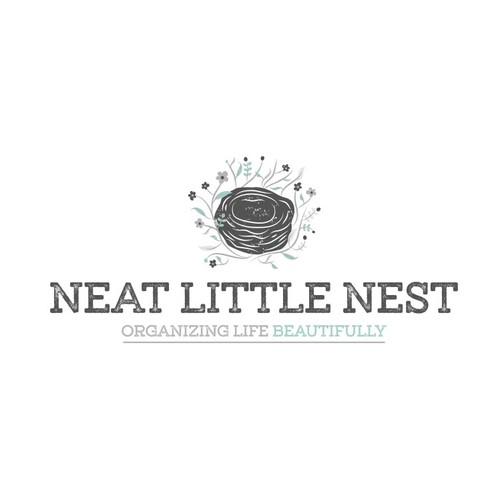 Artistic brand with the title 'Logo concept for Neat Little Nest'
