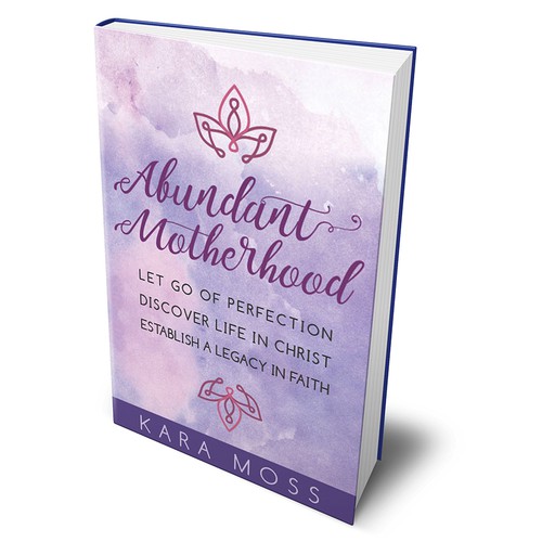 Purple book cover with the title 'Book Cover Design '